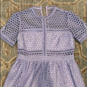 Self Portrait periwinkle medium midi dress.